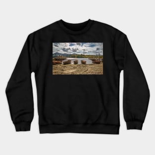 Boats For Hire On Derwentwater Crewneck Sweatshirt